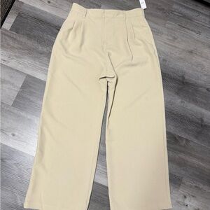 GAP Cream Wide-Leg Trousers